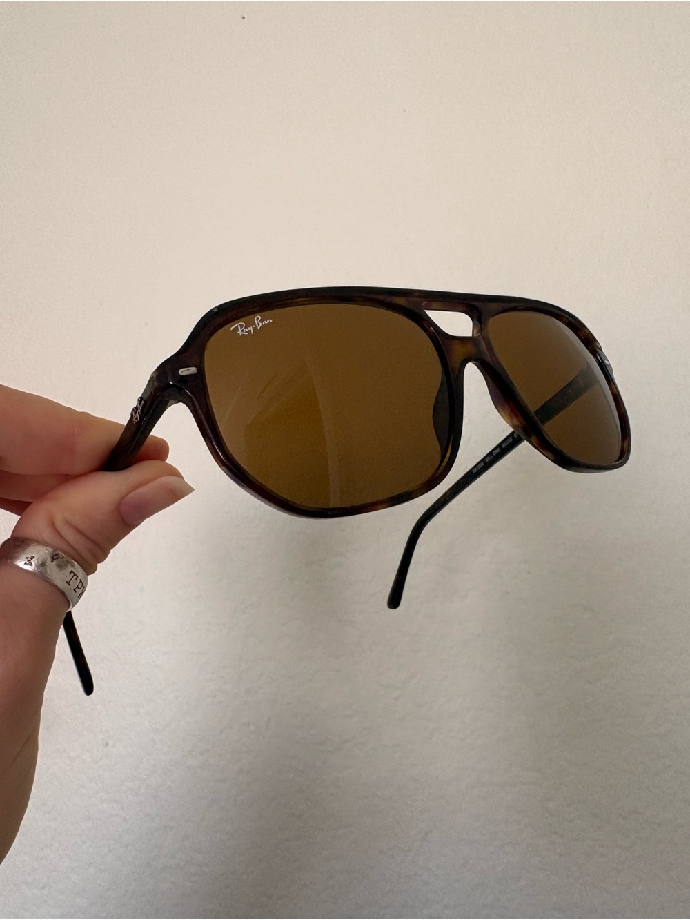 Ray-Ban Men's Tortoiseshell Brown Lens Sunglasses